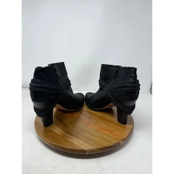 Miranda Lambert Black Suede‎ Leather Guitar Ankle Booties Women's Size 10M - Picture 10 of 12